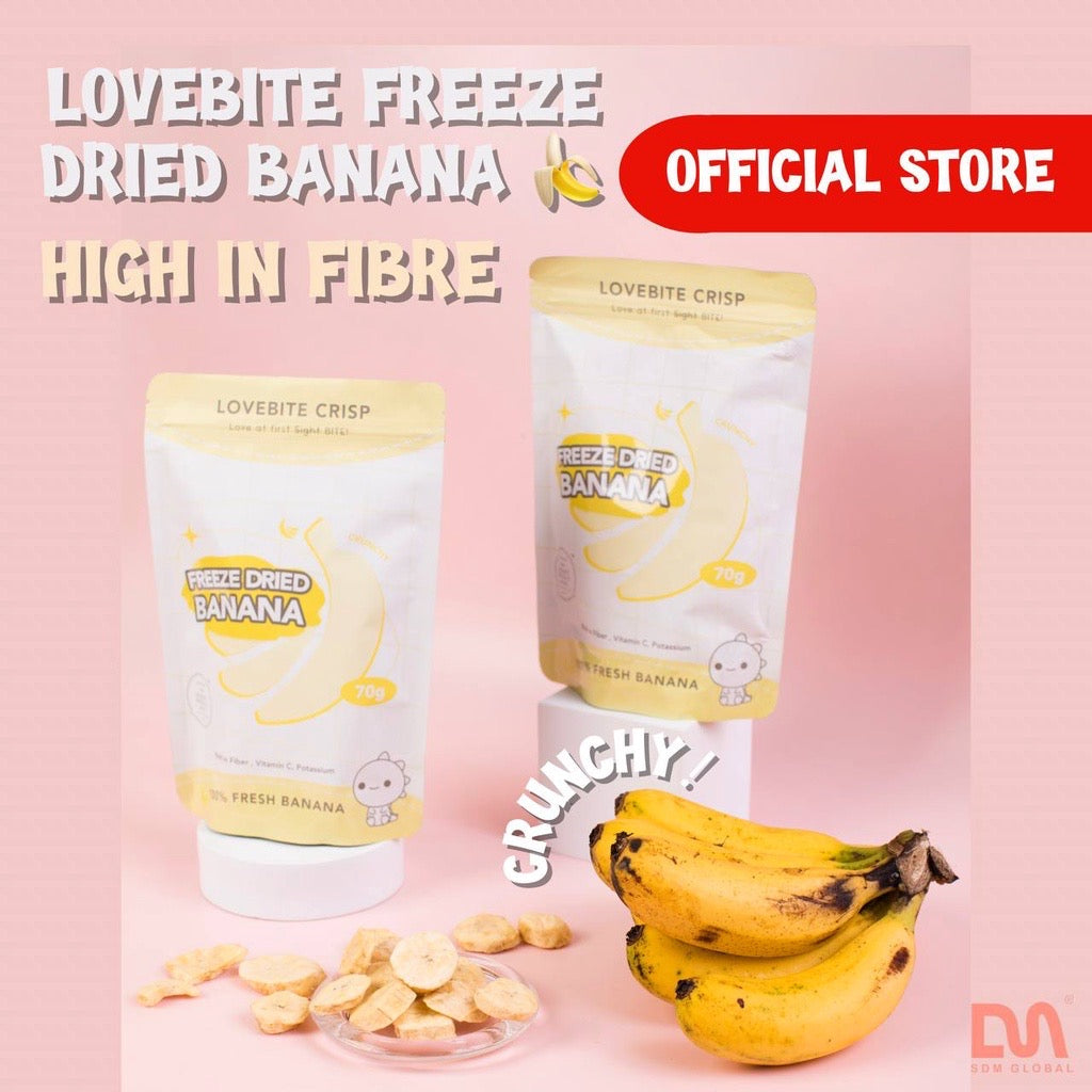 Lovebite Freeze Dried Banana 70g
