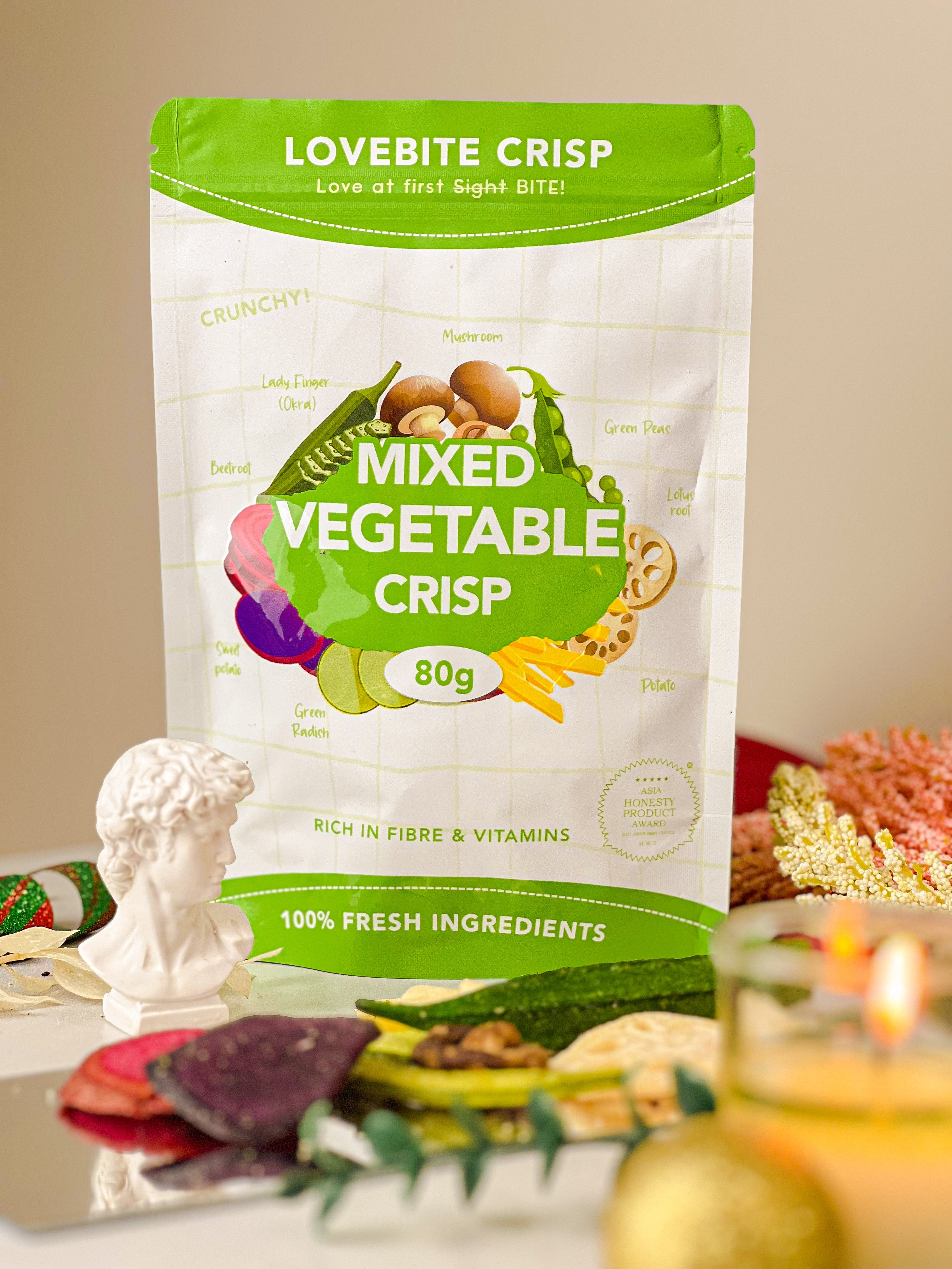 Lovebite Freeze Mixed Vegetable Crisp 80g